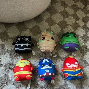 Marvel Plush Squishmallows Set - Avengers Characters